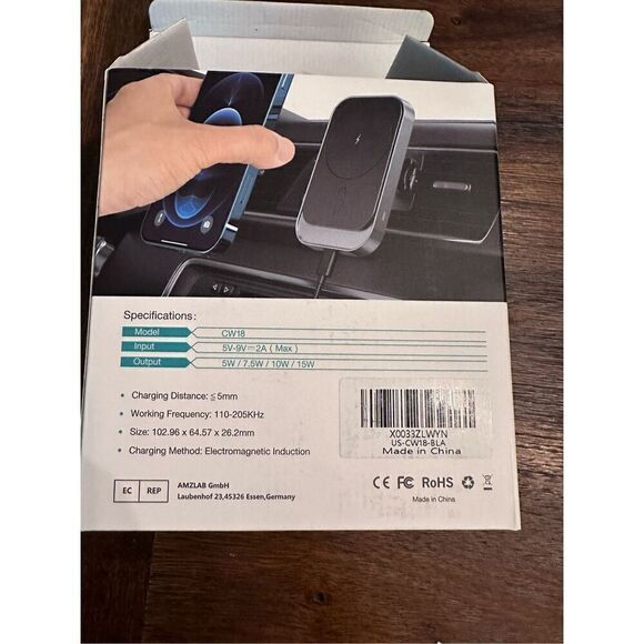 Magnetic phone holder and wireless charger for car. - Picture 3 of 10